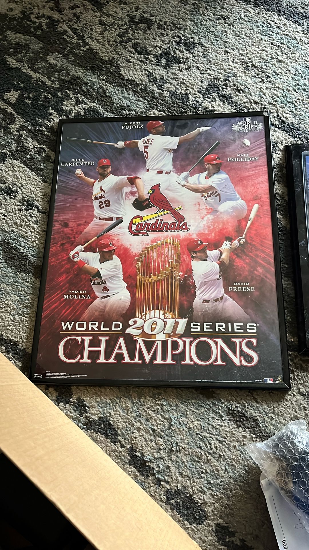 Bush Stadium Farewell Season 1966 Of 2005 plaque World Series CBush Stadium Farewell Season 1966 Of 2005 plaAnd World Series Championship 2011 Picture