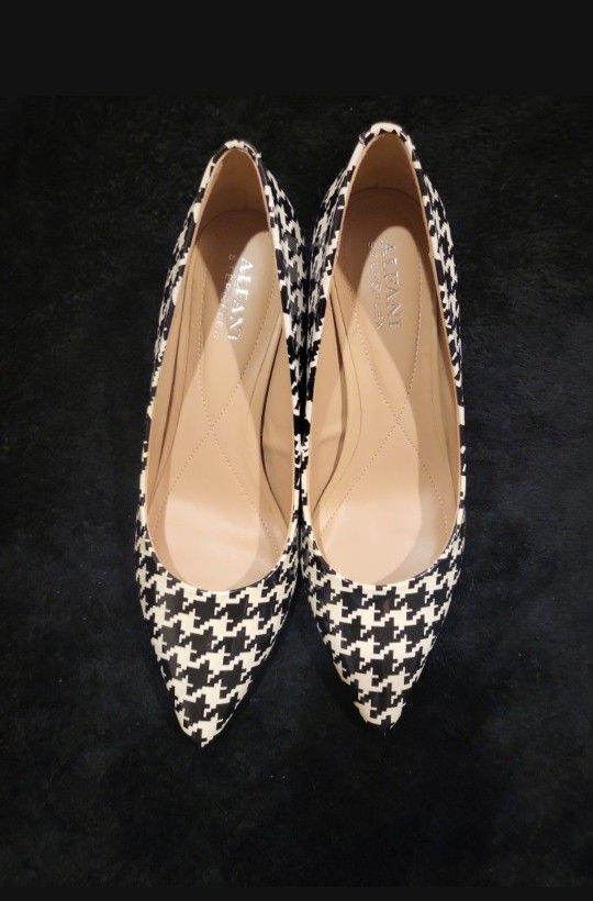 Alfani Houndstooth 3 Inch Heels- Size 8M 