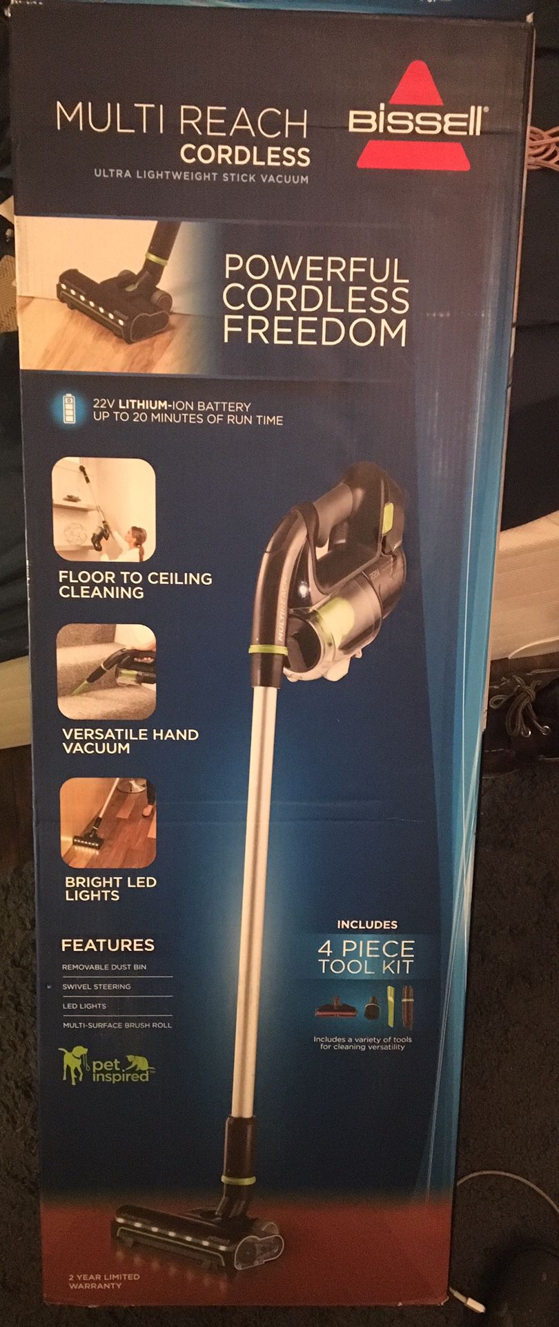 Brand new BISSELL multi reach cordless vacuum dyson cleaning
