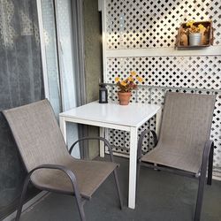 HOME DEPOT Outdoor Chairs, Grey, set of 2