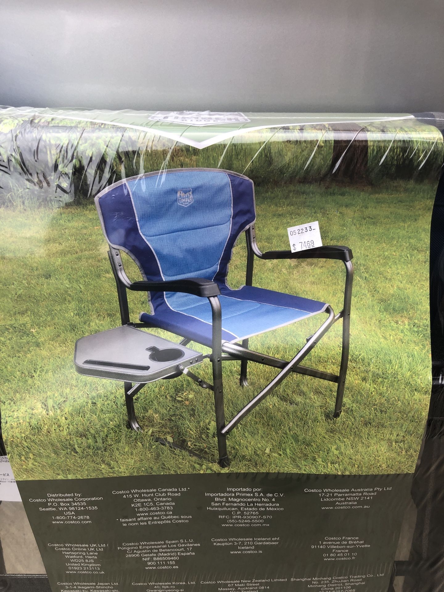 TimberRidge Folding Directors Chair w/Side Table