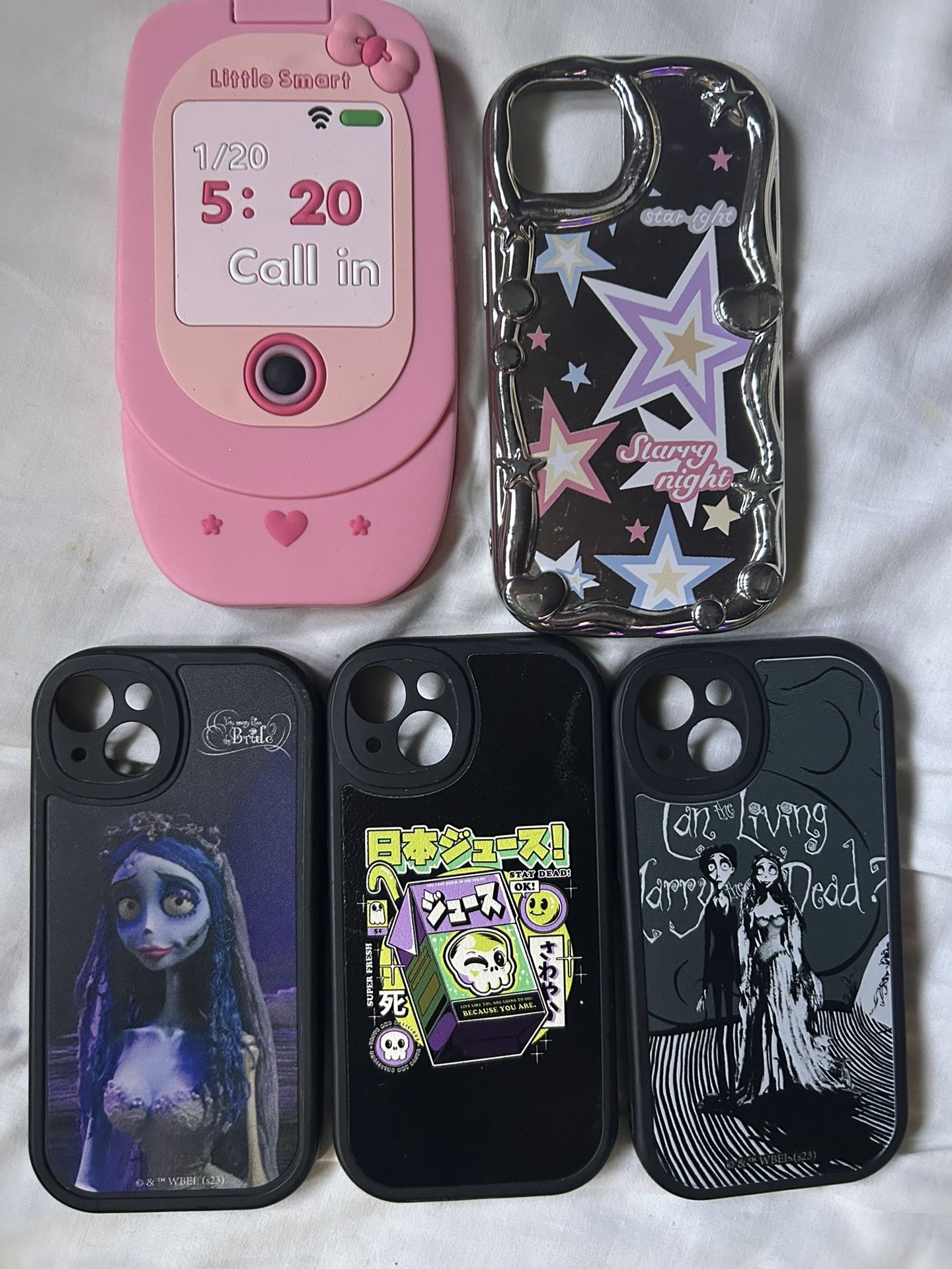 5 IPHONE PHONE CASES