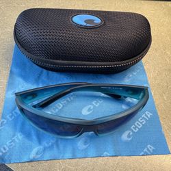 Costa Cat Cay Matte Caribbean Fade Frame Sunglasses w/Blue Mirror 580P Lenses 06