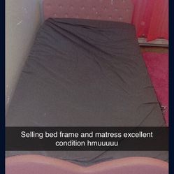 Twin Bed frame With Diamonds On It 