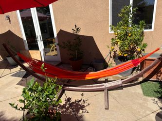 Hammock with stand.