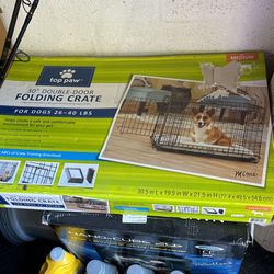 Top Paw Double Door Crate 30” 