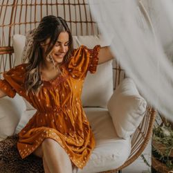Old Navy Mustard Yellow Summer Dress 