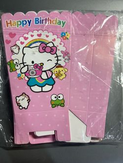 Hello Kitty Popcorn or Favor Boxes