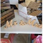 Mr And Mrs Rose Gold Sign 