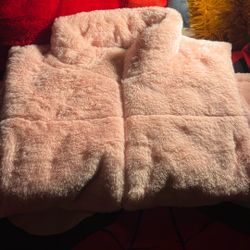 Fluffy Fur Vest Coat 