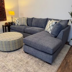 Couch Sectional with Bumper Chaise