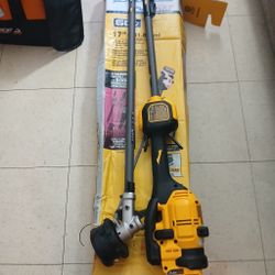 DEWALT FLEXVOLT 60V MAX 17 in. Cordless Battery Powered Attachment Capable Trimmer Kit