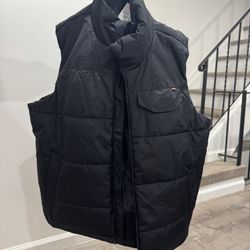 Hawke & Co. Men’s Puffer Vest – Black, Size XL