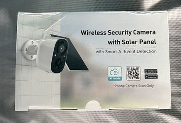 Solar Security Cameras Wireless Outdoor, 2-Way Talk Battery Powered Wi-Fi Camera