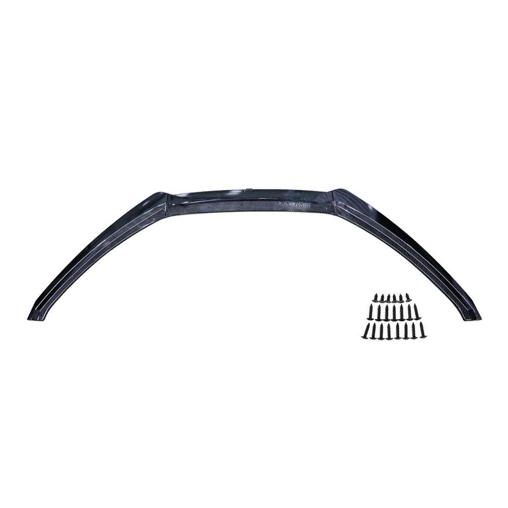 Brand New 3PCS 2015-2018 FORD FOCUS CARBON FIBER LOOK STYLE FRONT BUMPER LIP SPLITTER KIT