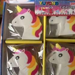 Toys 36 Unicorn Erasers