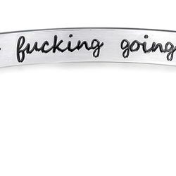 Inspirational Bracelets Stainless Steel Cuff Bangle Bracelet for Women Men Engraved