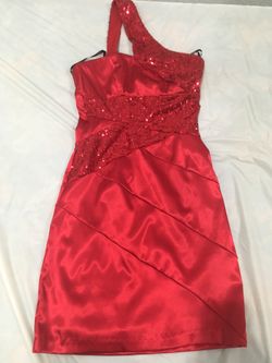 Red Sequence Dress