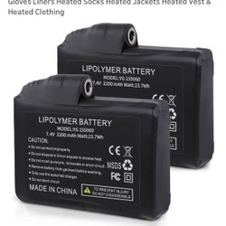 Rechargeable Lithium Polymer Battery Pack for Heated Gloves Liners Heated Socks Heated Jackets Heated Vest & Heated Clothing