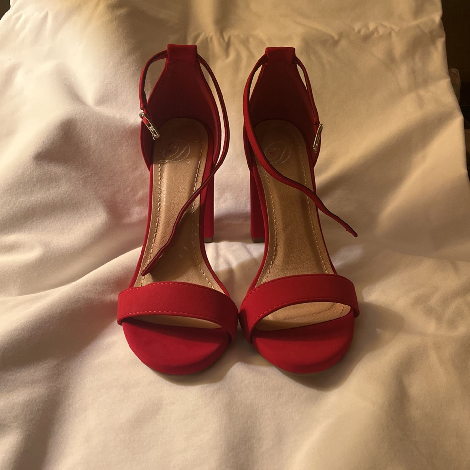 Red High Heels Size 7