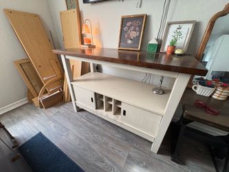 Farmhouse Console Table / Media Cabinet – $200 obo