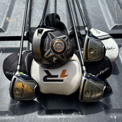 TaylorMade 1R Adjustable Driver + RBZ 3w+5w+3 Hybrid “S” Flex