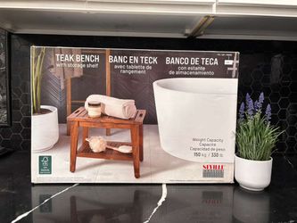 Team bench with storage shelf