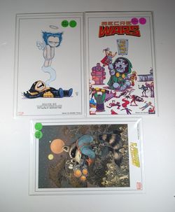 Marvel Mini Art Prints Wolverine,Secret Wars 10 X 6.5 Inch Rocket Raccoon