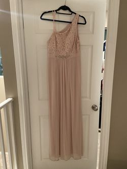 Blush floor length dress