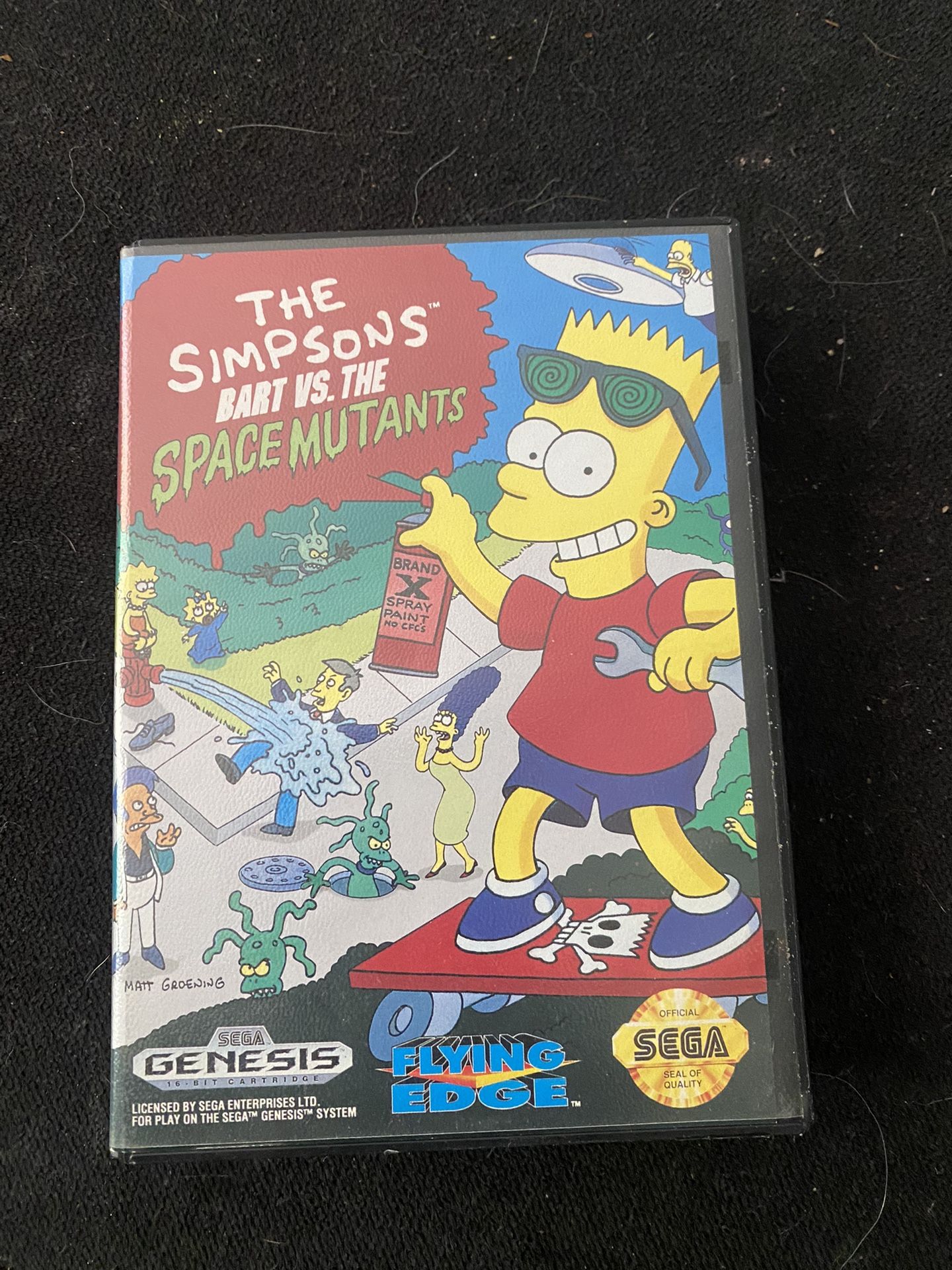 Sega Genesis The Simpson Bart Vs The Space Mutants