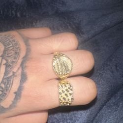 Last Supper/Nugget Gold rings