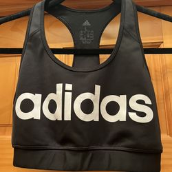 Adidas sports bra. Black. In new like condition. Size large 