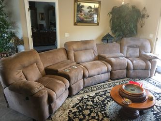 Berkline theater seat recliner with wedges