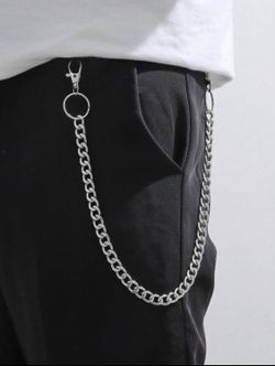 Men’s Fashion pants wallet chain