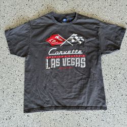 Official GM Corvette Las Vegas Shirt. Size XL. Great Graphic. Pre Owned.