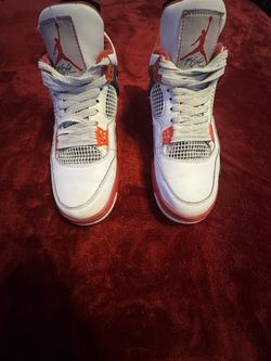 Nike Air Jordan 4 White/Red/ Black