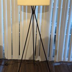 Stylish Black Tripod Floor Lamp