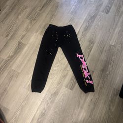 Sp5der P*nk Sweatpants Size Large 