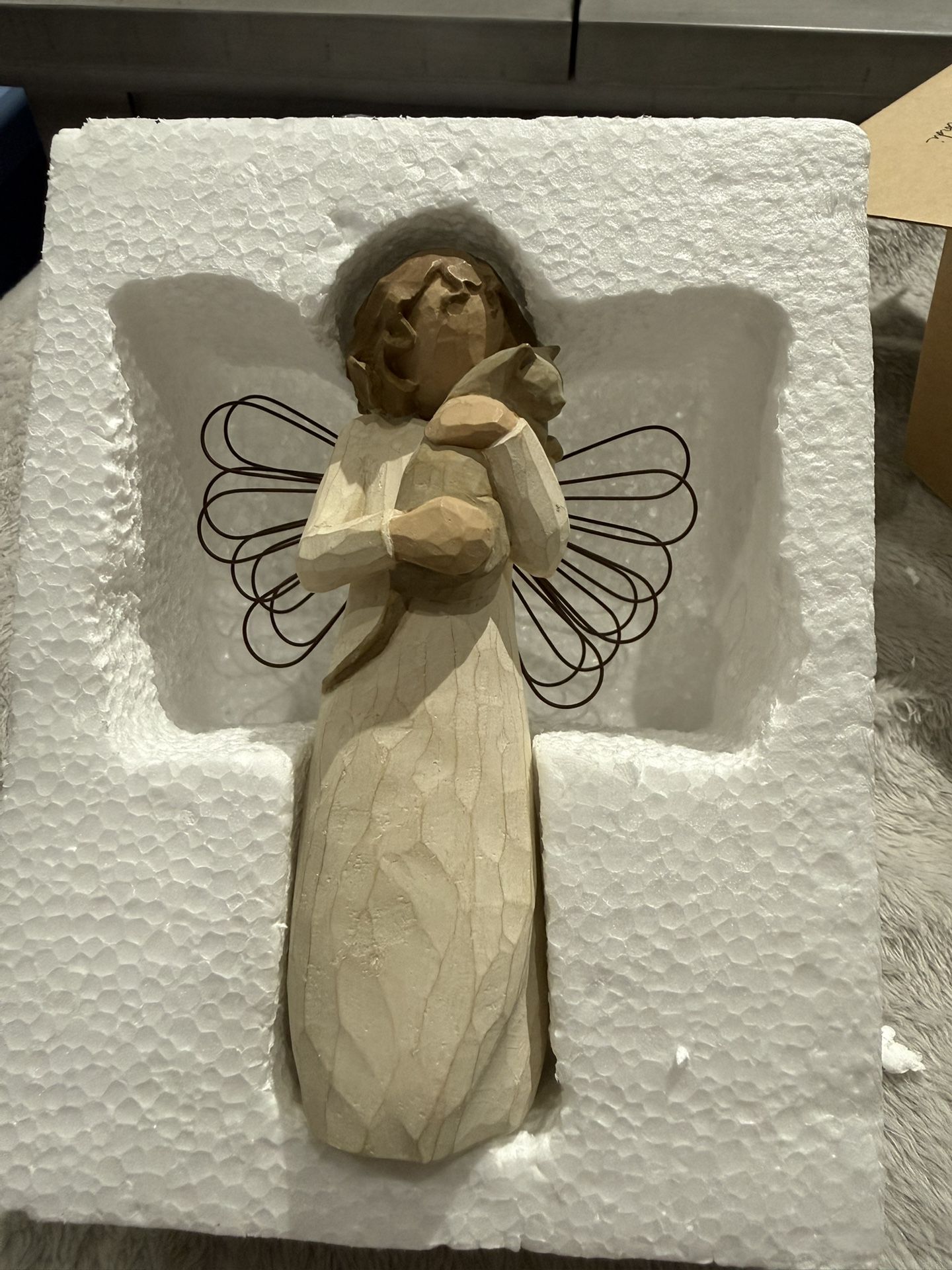 Willow Tree. Angel Holding A Kitten! With Affection! 2003!