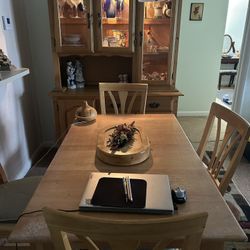 Dining  Room Set With China Cabinet and Hutch