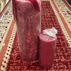 Brand New Sparkly Red Candle Bundle