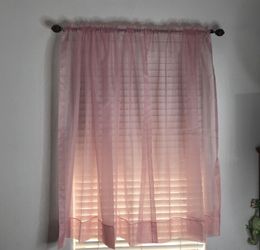 Sheer Pink Curtains