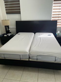 King size tempur pedic adjustable bed