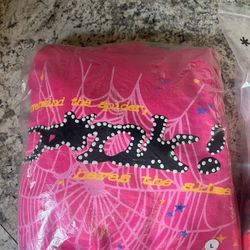 Pink Spider Hoodie (L) 