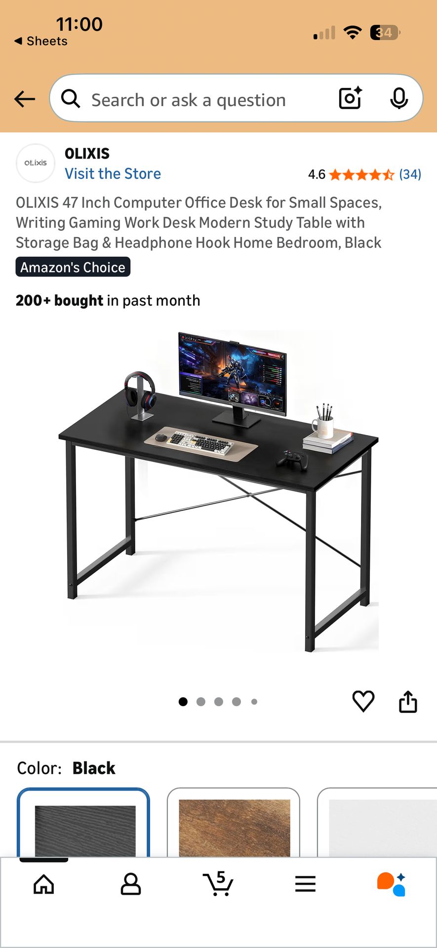 Computer office desk
