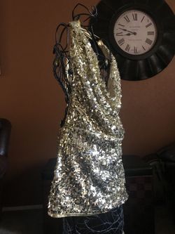 Gold Sequin Dress