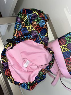 Gucci Psychedelic GG bucket Bag Pink/black for Sale in Chicago, IL - OfferUp