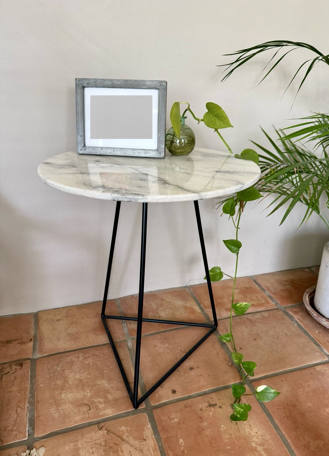 World Market Marble End Table