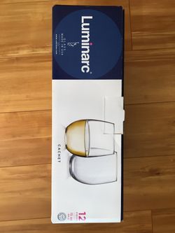 Wine glasses stemless 12 pcs NEW