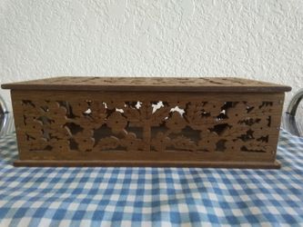 Scrolled novelty wood box